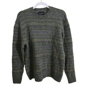 Scalpers Icon Wool Alpaca Green Cozy Crewneck Pullover Sweater Size XL